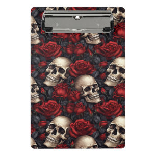 Minicarpeta De Pinza Un diseño de la serie A Skull and Roses 10