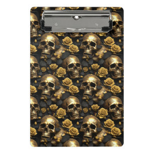 Minicarpeta De Pinza Un diseño de la serie Una Calavera y Rosas 8