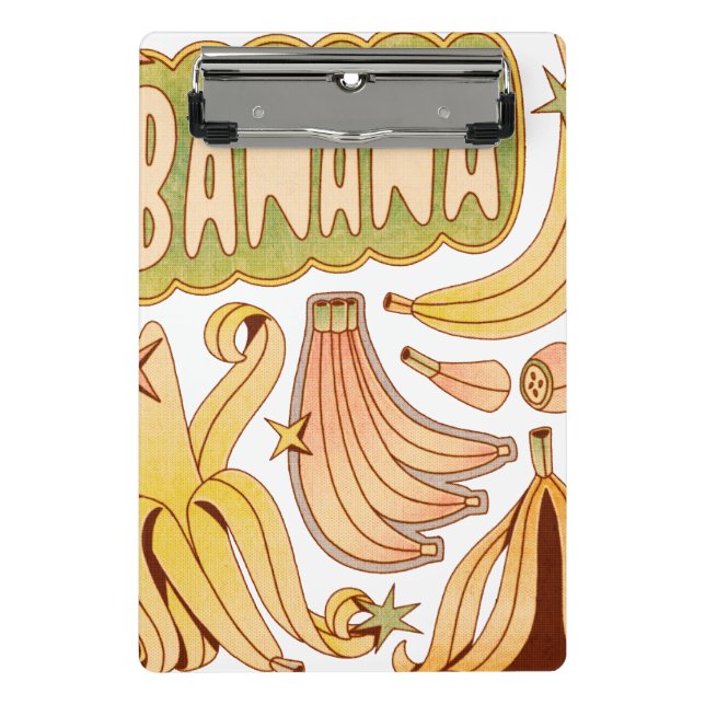 Minicarpeta De Pinza Un plátano/Ilustracion de banana (Anverso)