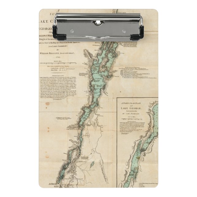 Minicarpeta De Pinza Una encuesta del lago Champlain (Anverso)