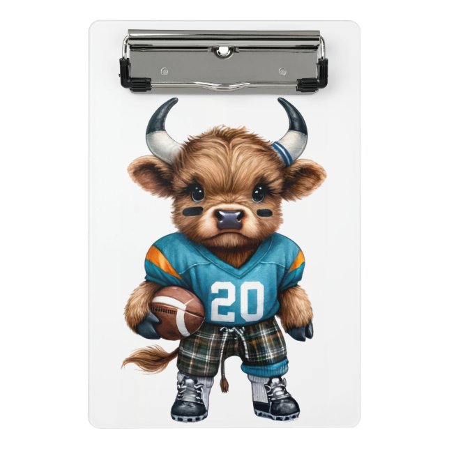 Minicarpeta De Pinza Vacas de la región montañosa y fútbol (Anverso)