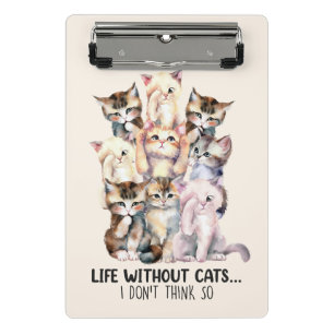 Minicarpeta De Pinza ¿Vida sin gatos? No lo creo