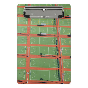 Minicarpeta De Pinza Vista aérea sobre pistas de tenis
