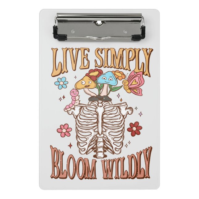 Minicarpeta De Pinza Vivir simplemente, Bloom Willy (Anverso)