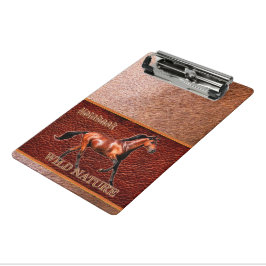 Minicarpeta De Pinza WILD NATURE - colección de diseño HORSE