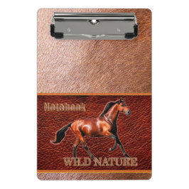 Minicarpeta De Pinza WILD NATURE - colección de diseño HORSE