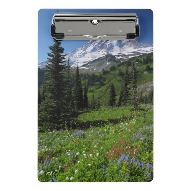 Minicarpeta De Pinza Wildflowers en el Monte Rainier (Anverso)