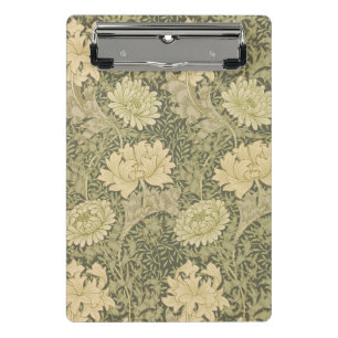 Minicarpeta De Pinza William Morris Chrysanthemum Sage Flower