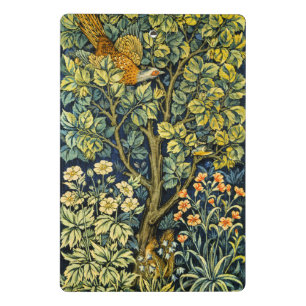 Minicarpeta De Pinza William Morris Vintage Faisán Ardilla Flor