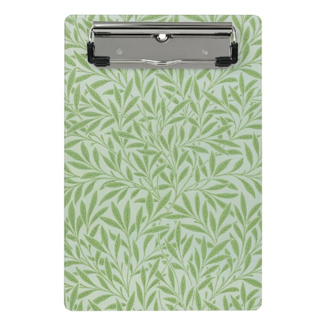 Minicarpeta De Pinza William Morris Willow Flower Classic Green (Anverso)