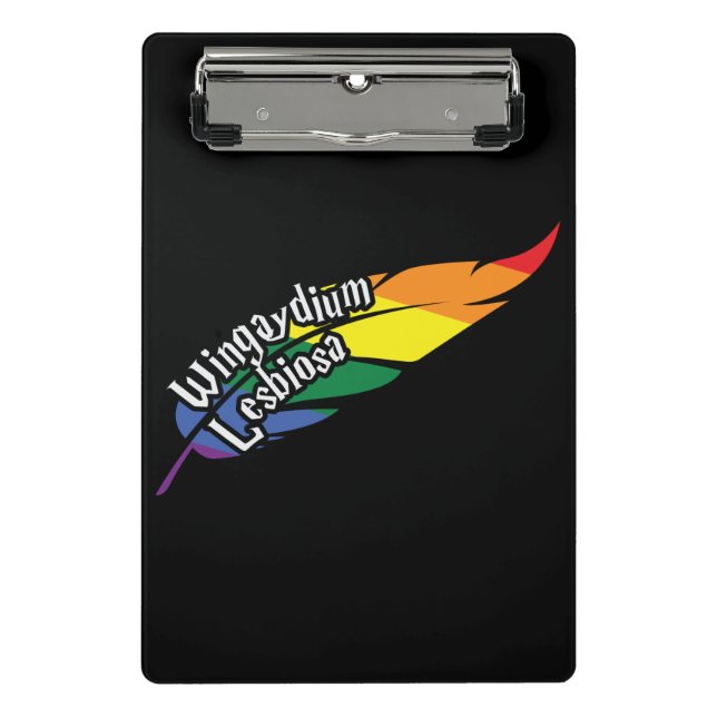 Minicarpeta De Pinza Wingaydium Lesbiosa - Funny LGBTQ+ Magic Pun (Anverso)