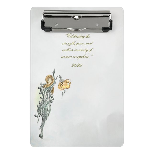 Minicarpeta De Pinza Women: Nature’s Quiet Power,  clipboard  (Anverso)