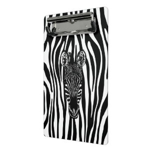 Minicarpeta De Pinza Zebra de moda en impresión de cebra