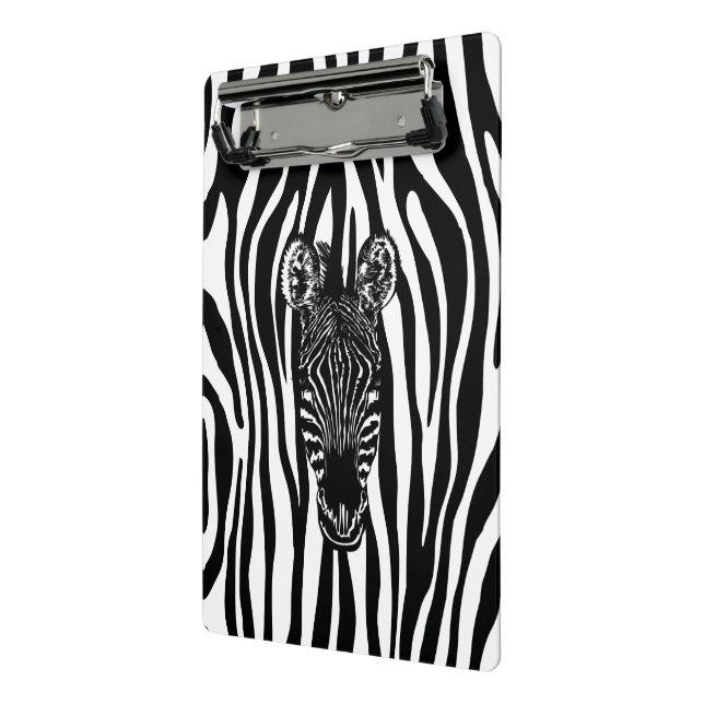 Minicarpeta De Pinza Zebra de moda en impresión de cebra (Angulado 2)