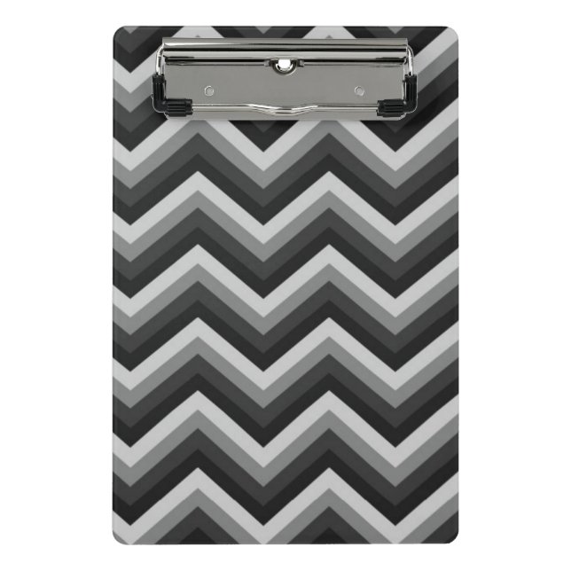 Minicarpeta De Pinza Zigzag retro Chevron del modelo (Anverso)