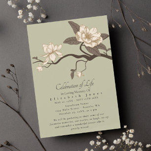 Mínima celebración de Magnolia del funeral de la v