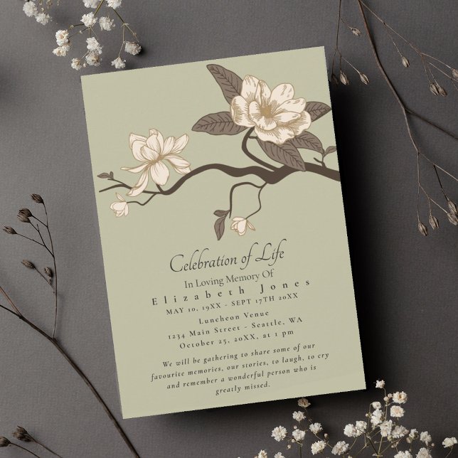 Mínima celebración de Magnolia del funeral de la v (Subido por el creador)