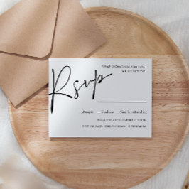 Mínima elección de la COMIDA RSVP de BODA con guió