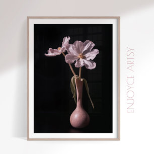Mínima huella de arte de la pared de vida de tulip