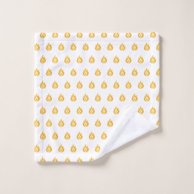 Minimal Fire Flame Icon Hot Lit Aesthetic Graphic (Toallita)