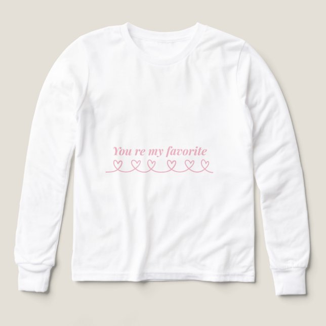 Minimal Heart Arrow Valentine T-Shirt (Diseño frontal)