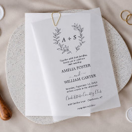 Minimal Leaf | Boda de Monograma Formal