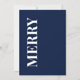 Minimal MERRY | Tarjeta de Felicitación Navideña A