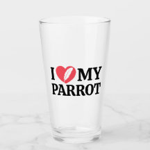 Minimal Personalized Parrot Lover Quote Typography