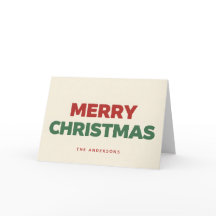 Minimal Retro Block Script Feliz Navidad