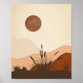 Minimalismo de arte. Mural de decoración