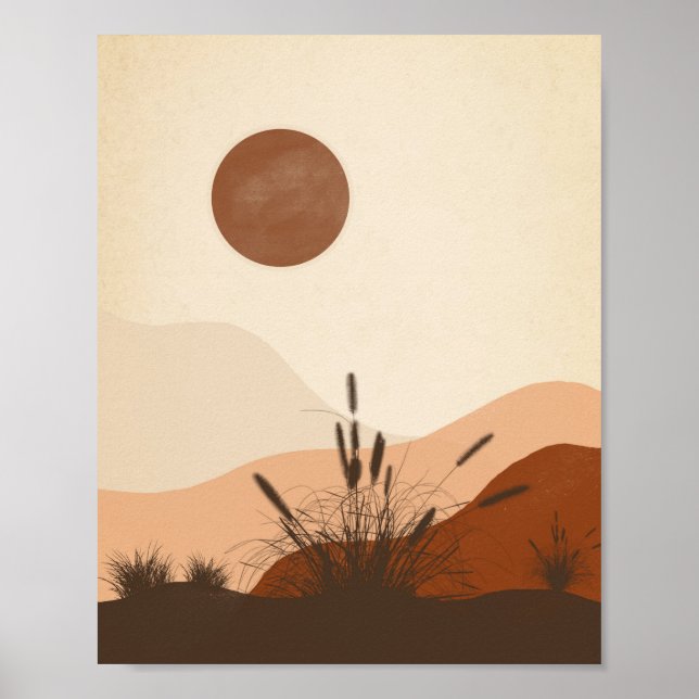 Minimalismo de arte. Mural de decoración (Frente)