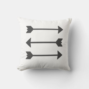 Minimalismo Elegante Almohada de Flechas Blancas N