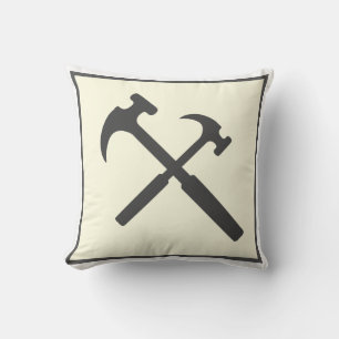 Minimalismo Elegante Almohada Gris Negra Blanca Ma
