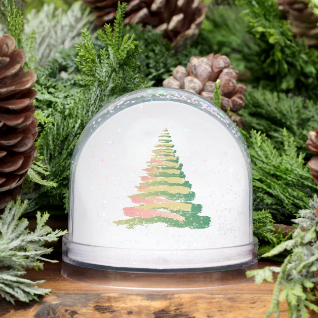 Minimalist Brushstroke Christmas Tree (Invierno)