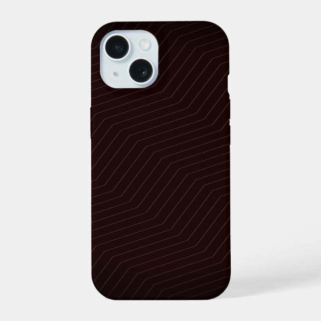Minimalist Dark Mocha Brown | Espresso Zig Zag  (Reverso )