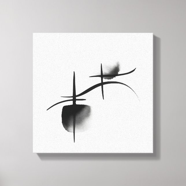 Minimalist Echoes | Lienzo Envuelto Premium (Anverso)