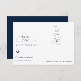 Minimalist Eucalyptus Spring  Wedding RSVP Cards