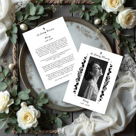 Minimalist Exquisite Floral Black & White Floral