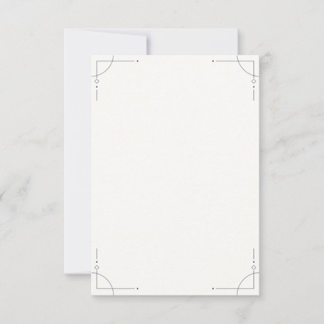 Minimalist Geometric RSVP Card (Anverso)