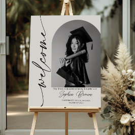 Minimalist Graduation Party Welcome Sign