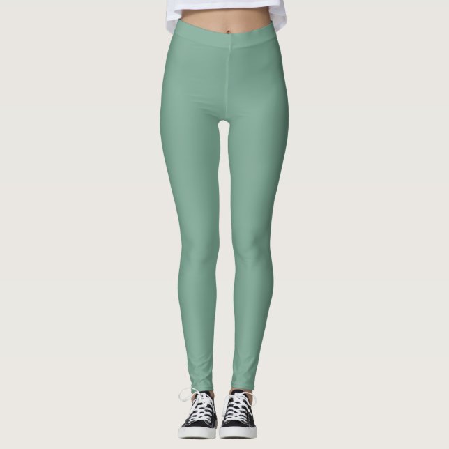 Minimalist Sage Green Leggings (Anverso)