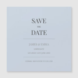Minimalist Save the Date Card | Dusky Blue