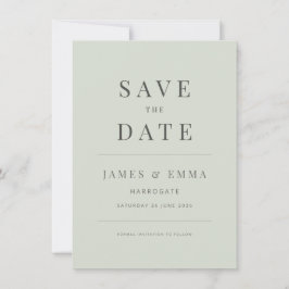 Minimalist Save the Date  | Pale Sage