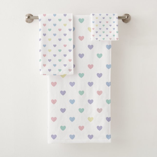 Minimalist Soft Pastel Heart Pattern   (In situ)
