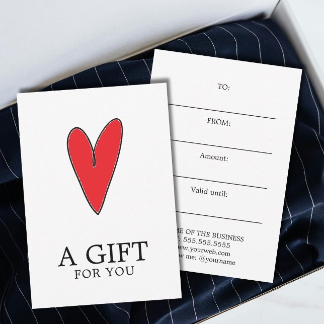 Minimalist White Red Heart Playful Warm  (Subido por el creador)