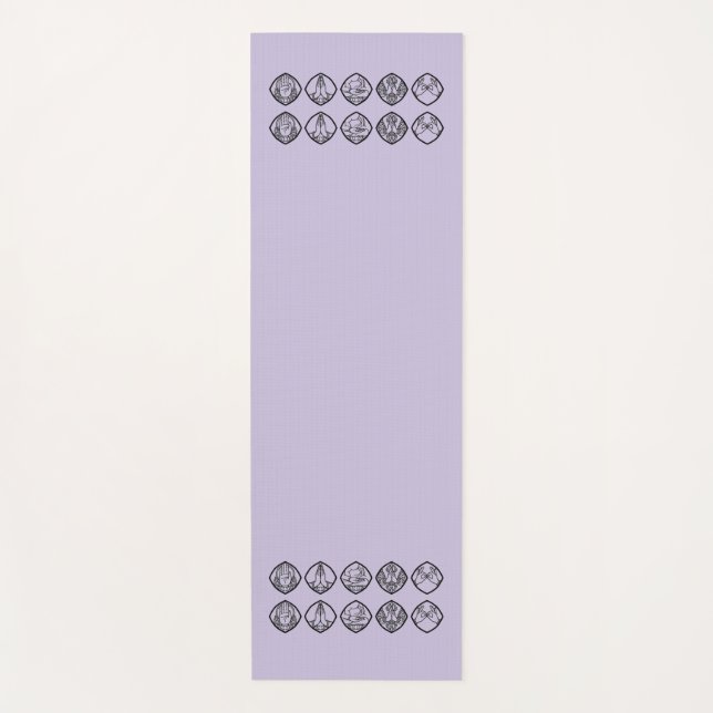 Minimalist Zen Buddhist Mudras Yoga mat (Anverso)