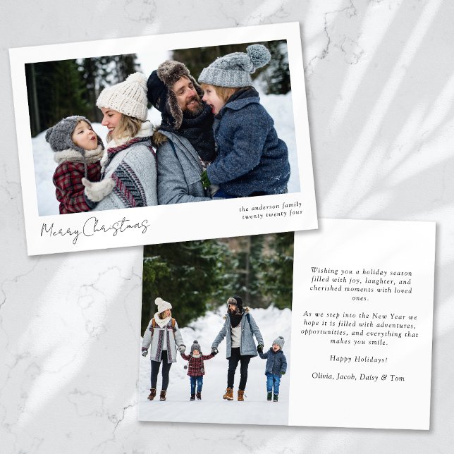 Minimalista 2 Fotografía caligrafía Feliz Navidad (Subido por el creador)