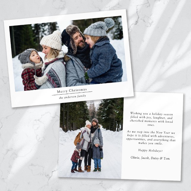 Minimalista 2 Fotos Feliz Navidad (Subido por el creador)