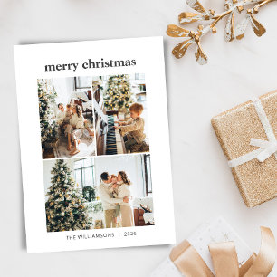 Minimalista 3 Collages de fotos Feliz Navidad