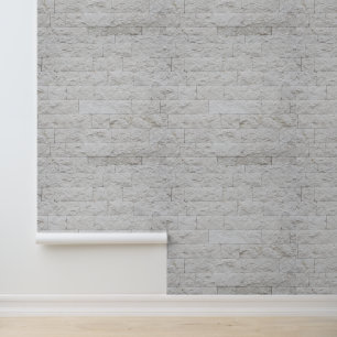 Minimalista Abstracto Pared de Ladrillo Blanco Pie